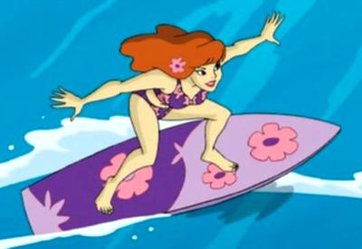 ALOHA SCOOBY DOO Daphne surfing